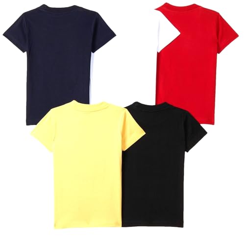 T2F Boys Cotton Printed Regular Fit T-Shirt (Pack 0f 5)