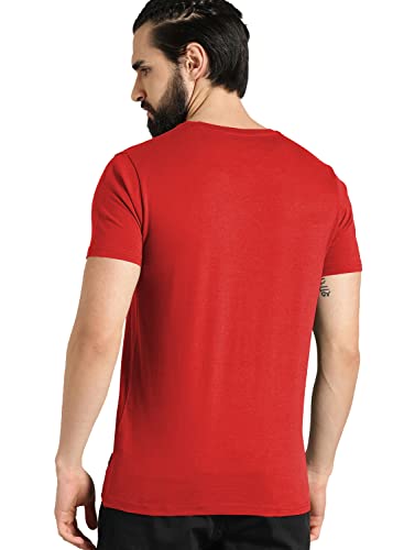 ADRO Graphic Design Printed T-Shirts for Men's (RNR-M-Gut-RD_Red_2XL)