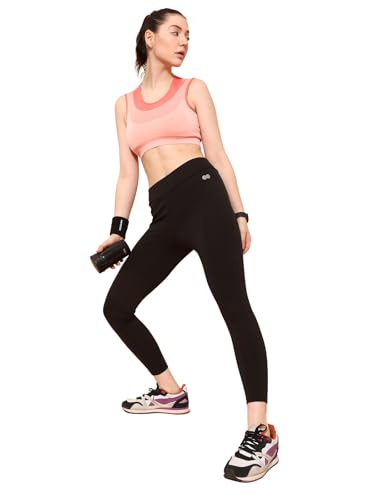 Clovia WomenS Snug-Fit High-Rise Active Tights (Ab0042E13_Black_Xxl)