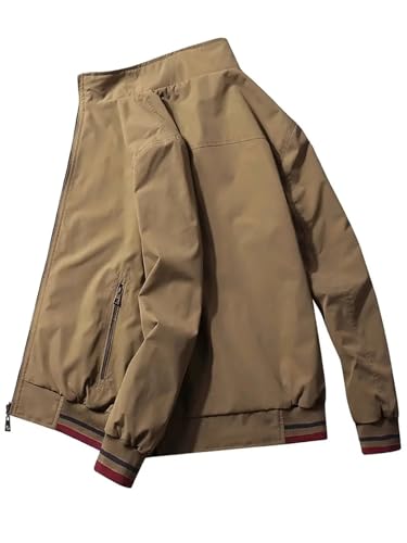 Lymio men jackets || bomber jacket for men || Lightweight Outwear Sportswear Polyester Standard Length Bomber Jacket (J4-6) (IN,