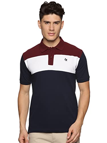 ADRO Men's Premium Cotton Polo T-Shirt (PN23-S4-MRWHNB-MR_Maroon_XL)