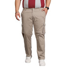 Bigbanana Plus Size MenS Regular Fit Solid Trousers (Titman,Grey,9Xl)