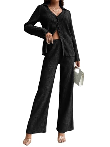 GRECIILOOKS Co Ord Set for Women | Co Ord Set for Women Stylish | Textured Co Ord Set for Women | Travel Co Ord Set for Women | 