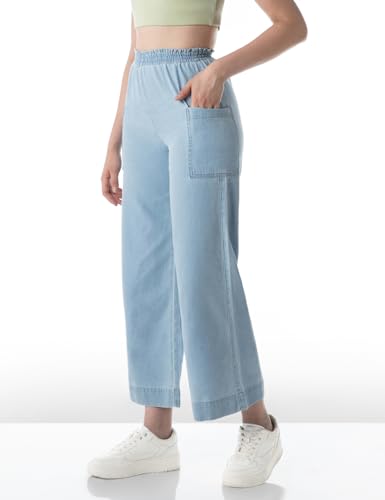 INKD Regular Fit Womens Jeans (INKSS24WJN-401_Seaside Slate