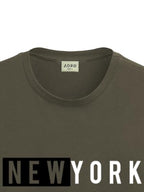 ADRO Men's Solid Regular Fit T-Shirt (RN24-NKY-OL_Olive