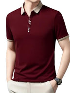 Lymio Polo T Shirt For Men || Men Casual T-Shirt (Polo-57-Maroon-L)