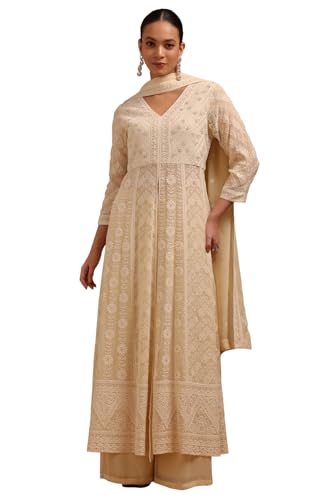 Soch Women Georgette Embroidered Suit Set with Sequins