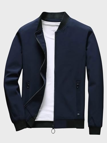 Lymio men jackets || bomber jacket for men || Lightweight Outwear Sportswear Polyester Standard Length Bomber Jacket (J-01-03) (