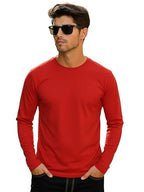 Veirdo Men's Cotton Regular Fit Solid Full Sleeve T-Shirt