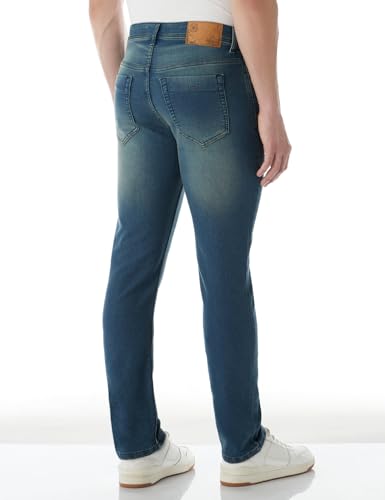 INKD Mens Regular Jeans (INKAW23MJN-020_Indigo-Tropical Lagoon