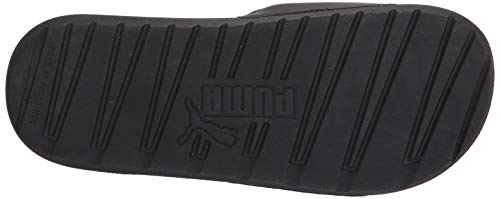 PUMA Women's COOL CAT Slide Sandals, Puma Black-Puma White-Pale Pink, 10