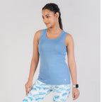 Rupa Colors Playsure Solid 100% Combed Cotton Rib Fabric, Womens Tank Top, Sleeveless Pack of 1