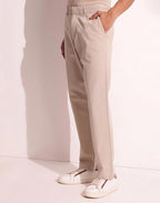 Fabindia MenS Straight Trousers (1039588Stone_Beige