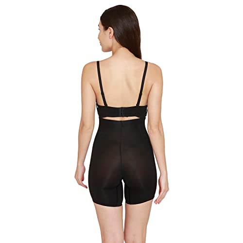 Zivame Medium Control Highwaist Thigh Shaper- Black