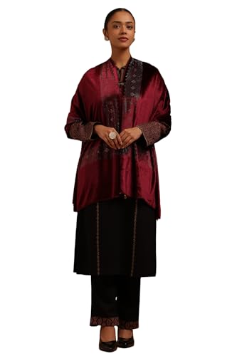 Soch Women Velvet Solid Ethnic Wear