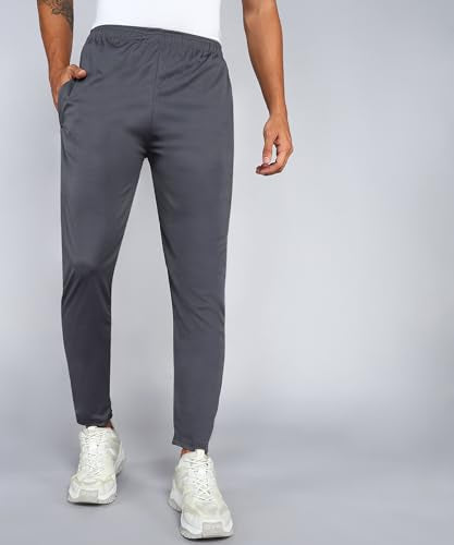 Shiv Textiles MenS Solid Lycra Full Elastic Regular Jogger Track Pant