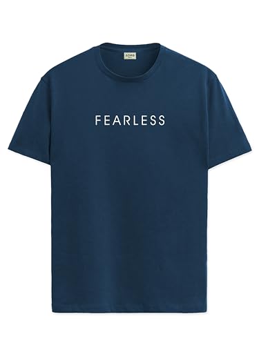 ADRO Men's Solid Regular Fit T-Shirt (RN24-FRL-SB_Teal