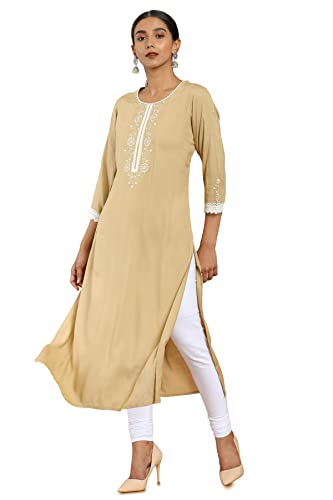Soch Women Rayon Straight Dress Kurta (cws2ku0046b