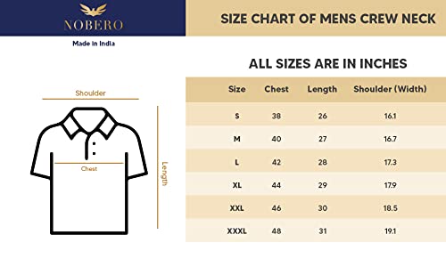 Nobero MenS Boys Plain Cotton Round Neck Golf Tees Navy Blue Casual Sports Gym Wear Collared Polo T-Shirts For Mens Boys Cotton