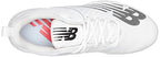 New Balance Men's FuelCell 4040 V6 Metal Baseball Shoe, White/Black, 10.5