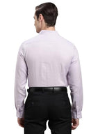 Turtle Men Purple Slim Fit Solid Pure Linen Formal Shirt