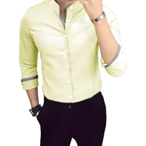 Tee Projekt Casual Cotton Long Sleeve Shirt for Men Formal Wear Regular Wear