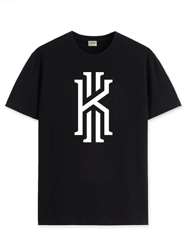 ADRO Mens Printed T Shirt - Premium Cotton Graphic Printed Tshirt - Black T-Shirt - RN24-KOBE-BL-XL