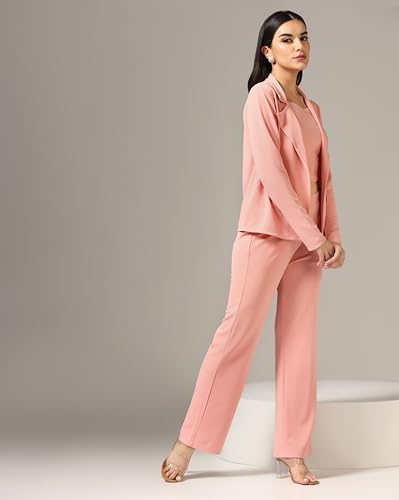 Greciilooks Lycra Casual Floral Printed Rayon Western Co-Ord Set For Women(Available In 2Xl And 3Xl) (Gl-W1856&W1857&Tr863_Pink_
