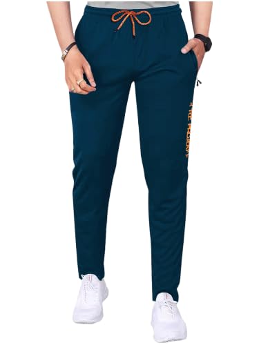 Pinkmint Track Pant for Men Soild Lycra Full Elastic Jogger Track Pant Gym Wear, Home, Yoga.