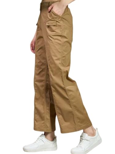 GRECIILOOKS Regular Fit Trousers for Women | Women Trousers | Womens High-Waisted Pant | Women Trousers Pants | Korean Trousers