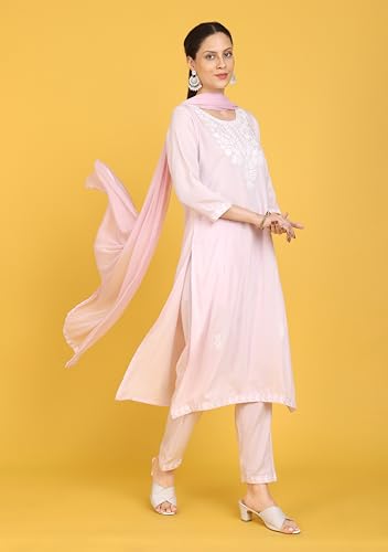 Kaari Rayon Straight 7525 WomenS Kurtas & Kurtis (Kaaass25Wskd-70051_Gulhnar Pink