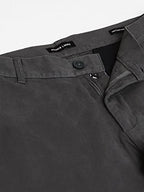 Dennis Lingo MenS Grey Slim Fit Chinos, Ankel Length, Tapered Fit Casual Trousers