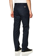 Dickies mens Slim Taper Stretch Twill work utility pants, Dark Navy, 32W x 32L US