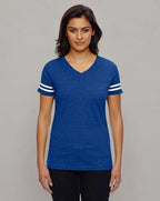Ladies Football T-Shirt - BLAcK WHITE - 2XL(D0102H2HEWW)