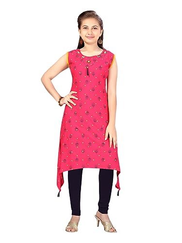 Aarika Girls Rani-Black Casual Wear Kurti Legging Set (Kl-Ap-3235-Rani-Black-36)