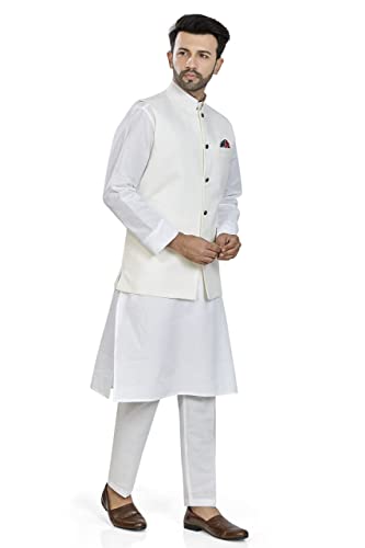 Be Active MenS Solid Regular Rfkt-Col (Rfkt0001-16 (White)-L