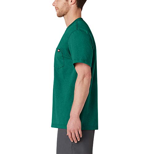 Dickies Men's Big & Tall Heavyweight Crew Neck Short Sleeve Tee Big, Green Heather, XX-Large Tall