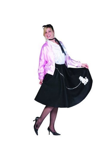 Women 50s Poodle Skirt Pink XL