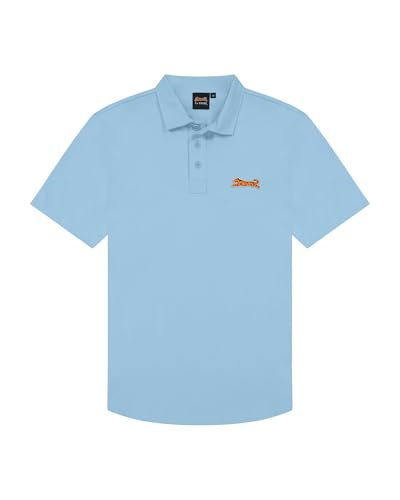 Classic Cotton Polo Shirt - Sky Blue by Le Tigre for Men - 1 Pc Shirt (L)