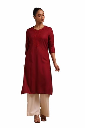 Soch Women Rayon Embroidered Regular Kurta (cws5ku61364