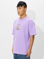 The Souled Store Oversized T-Shirt: Born to Play Men and Boys Short Sleeves Round Neck Graphic Printed Cotton Oversized T-Shirts
