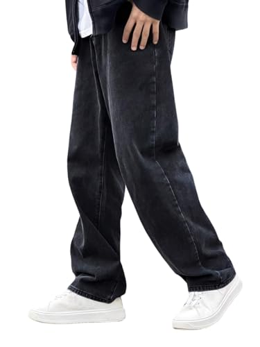 Tagas MenS Baggy Loose Fit Jeans (Mdj-2-Black- Black_30)