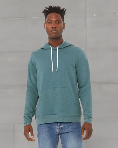 Unisex Sponge Fleece Pullover Hoodie - NAVY - S(D0102H7WIg8)