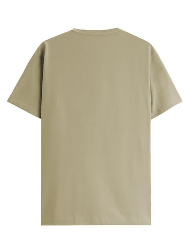 ADRO Regular Fit Tshirt for Men | Printed T Shirt for Men | 100% Cotton T-Shirt |Printed T Shirt | T-Shirts | Rn24-Cap-Be-M Beig