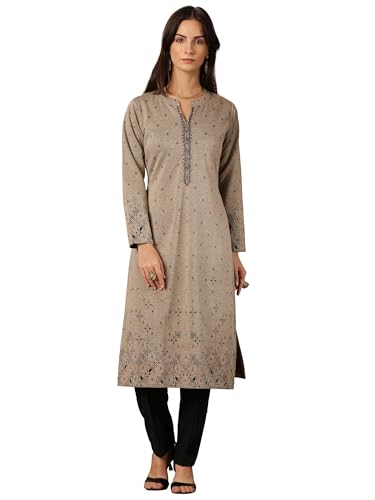 Libas Woven Design Wool Straight Kurta For Women (58276Wxl)