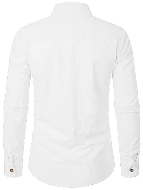 Trillmixa MenS Polyester Shirt With Spread Collar Neck Full Sleeves Two Side Pockets Solid Pattern Relaxed Fit And Standard Len