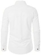 Trillmixa MenS Polyester Shirt With Spread Collar Neck Full Sleeves Two Side Pockets Solid Pattern Relaxed Fit And Standard Len