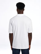 Jerzees Men's SpotShield 2 Button Rib Knit Polo Shirt_4XL_White