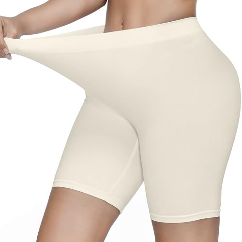 KYDA Womens Anti Bacterial Cycling Shorts, Under Skirt Biker Shorts, High Waist Stretchable Yoga Shorts & Gym Workout Skin Fit 