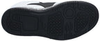 PUMA Rebound Layup Mid Hook and Loop Sneaker, White Black, 1 US Unisex Little Kid